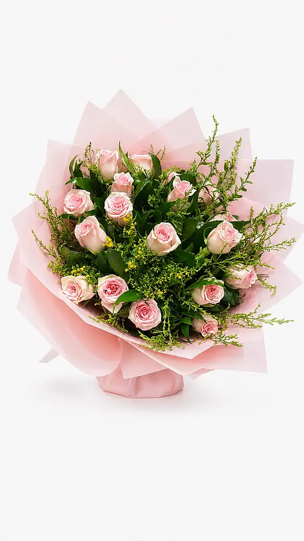 Pembe Gül Buketi - 1